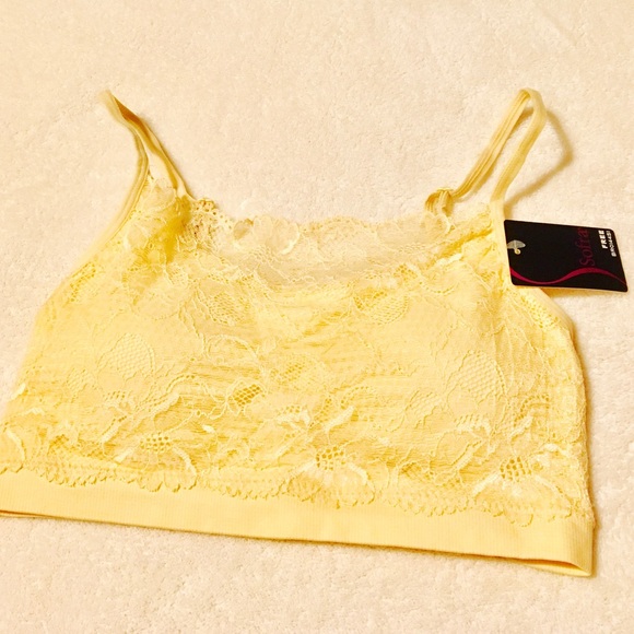Glimmered lacy seamless Bralette w/ removable pads - Picture 3 of 6